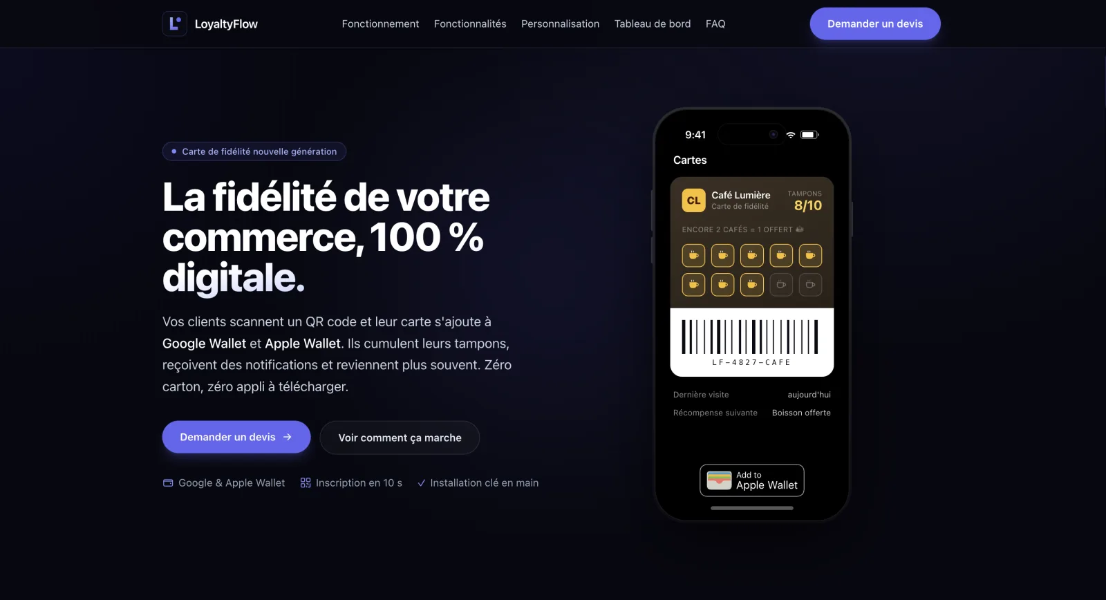 LoyaltyFlow — aperçu